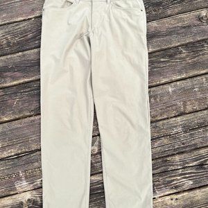 Mens Lululemon Commission Classic Fit Pant Khaki Size 31